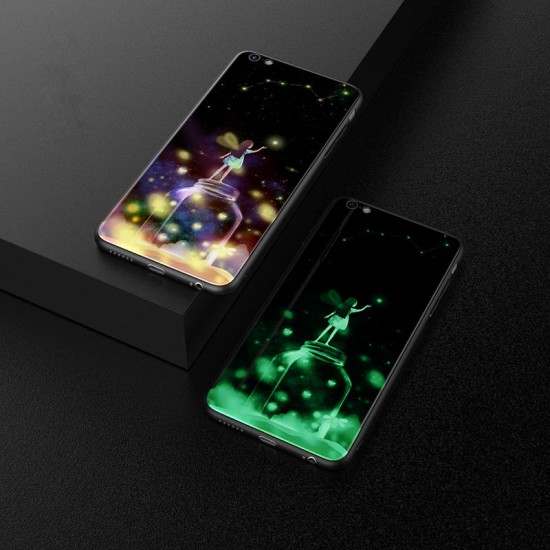3D Night Luminous Tempered Glass Protective Case for iPhone 6/6s