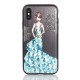 3D Painting Protective Case For iPhone X/8/8 Plus/7/7 Plus/6s Plus/6 Plus/6s/6 Blue Dress Glitter Bling