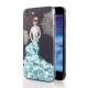 3D Painting Protective Case For iPhone X/8/8 Plus/7/7 Plus/6s Plus/6 Plus/6s/6 Blue Dress Glitter Bling