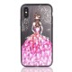 3D Painting Protective Case For iPhone X/8/8 Plus/7/7 Plus/6s Plus/6 Plus/6s/6 Pink Dress Glitter Bling