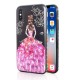 3D Painting Protective Case For iPhone X/8/8 Plus/7/7 Plus/6s Plus/6 Plus/6s/6 Pink Dress Glitter Bling