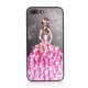 3D Painting Protective Case For iPhone X/8/8 Plus/7/7 Plus/6s Plus/6 Plus/6s/6 Pink Dress Glitter Bling