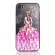 3D Painting Protective Case For iPhone X/8/8 Plus/7/7 Plus/6s Plus/6 Plus/6s/6 Pink Dress Glitter Bling