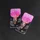 3D Painting Protective Case For iPhone X/8/8 Plus/7/7 Plus/6s Plus/6 Plus/6s/6 Pink Dress Glitter Bling