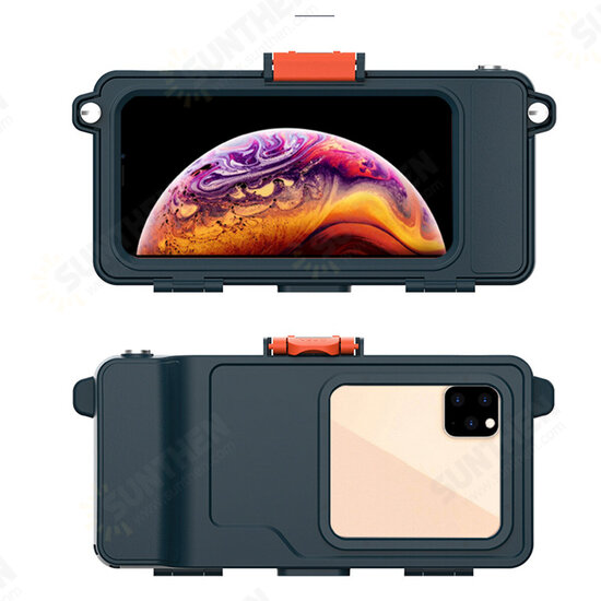 6.7 inch Professional IP68 Waterproof Mobile Phone Case with Transparent Window Take Picture Shockproof Underwater Diving Surfing Protective Case for iPhone Series