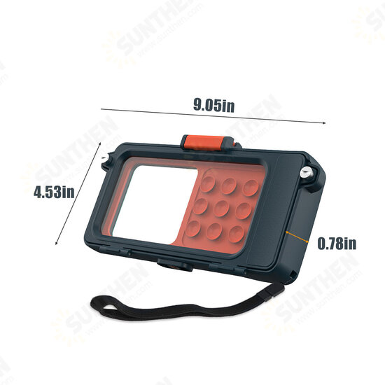 6.7 inch Professional IP68 Waterproof Mobile Phone Case with Transparent Window Take Picture Shockproof Underwater Diving Surfing Protective Case for iPhone Series 6.7 inch Professional IP68 Waterproof Mobile Phone Case with Transparent Window Take Picture Shockproof Underwater Diving Surfing Protective Case for iPhone Series