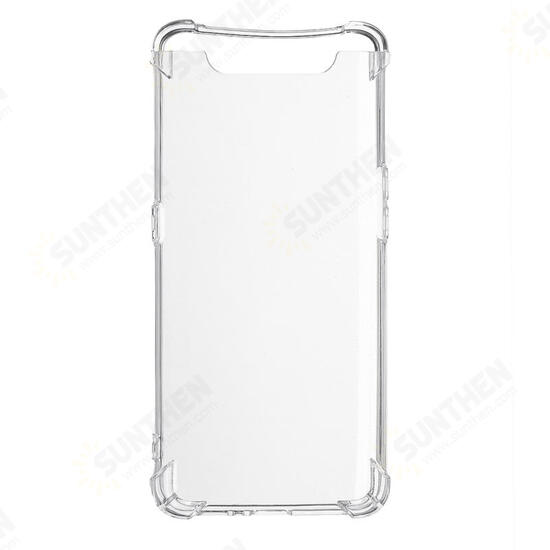 Air Cushion Corner Shockproof Transparent Soft TPU Protective Case for Samsung Galaxy A80 2019