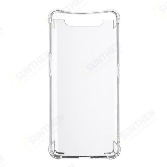Air Cushion Corner Shockproof Transparent Soft TPU Protective Case for Samsung Galaxy A80 2019
