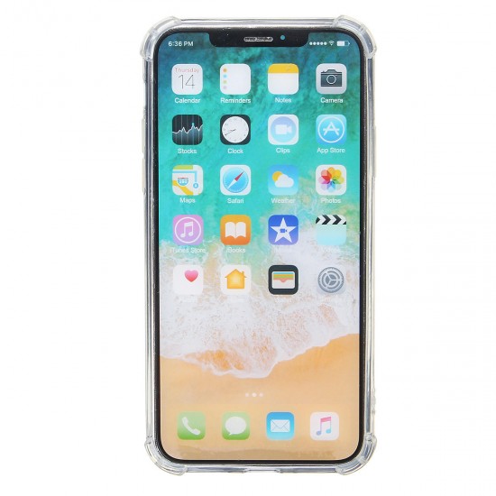 Airbag Transparent Clear Shockproof Protective Cover Case for iPhone X / XS / XR / iP XS Max