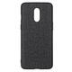 Anti-Fingerprint Canvas PU Leather Protective Case for Oneplus 7