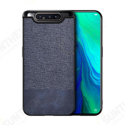 Anti-Fingerprint Canvas Splice Soft TPU Border Protective Case for Samsung Galaxy A80 2019 Anti-Fingerprint Canvas Splice Soft TPU Border Protective Case for Samsung Galaxy A80 2019