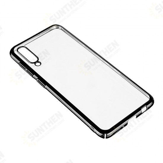 Anti-Scratch Transparent Plating Hard PC Protective Case for Samsung Galaxy A50 2019