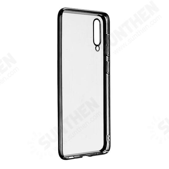 Anti-Scratch Transparent Plating Hard PC Protective Case for Samsung Galaxy A50 2019