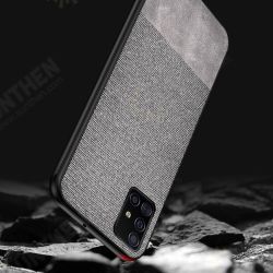 Anti-fingerprint Cotton Cloth PU Leather Protective Case for Samsung Galaxy A71 2019 Anti-fingerprint Cotton Cloth PU Leather Protective Case for Samsung Galaxy A71 2019