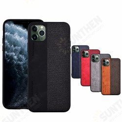 Anti-fingerprint Retro Canvas PU Leather Protective Case for iPhone 11 Pro Max 6.5 inch Anti-fingerprint Retro Canvas PU Leather Protective Case for iPhone 11 Pro Max 6.5 inch
