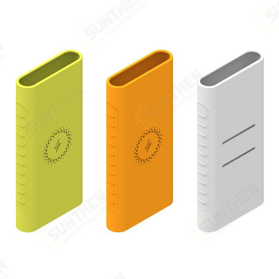 Anti-scratch Soft Silicone Protective Case Cover for Xiaomi 10000mAh Power Bank 3 Non-original