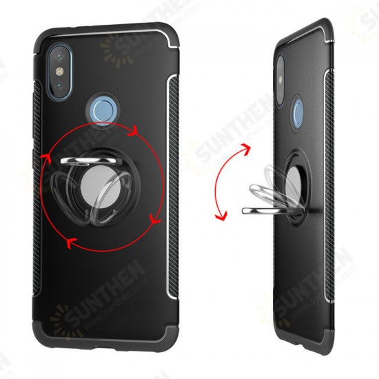 Anti-slip Shock-proof 360° Adjustable Ring Holder Protective Case for Xiaomi Mi Max 3