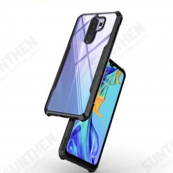 Four-Corner Bumper Transparent Acrylic Shockproof Non-Yellow Protective Case for Xiaomi Redmi 9 Non-original