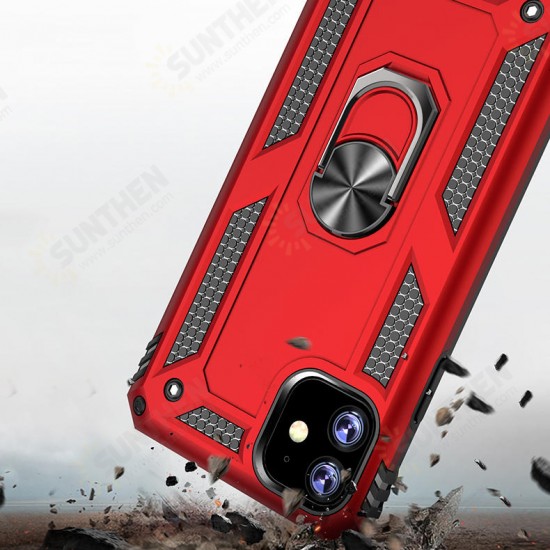 Magnetic 360 Degree Rotating Ring Holder PC Shockproof Protective Case for iPhone 11 6.1 inch
