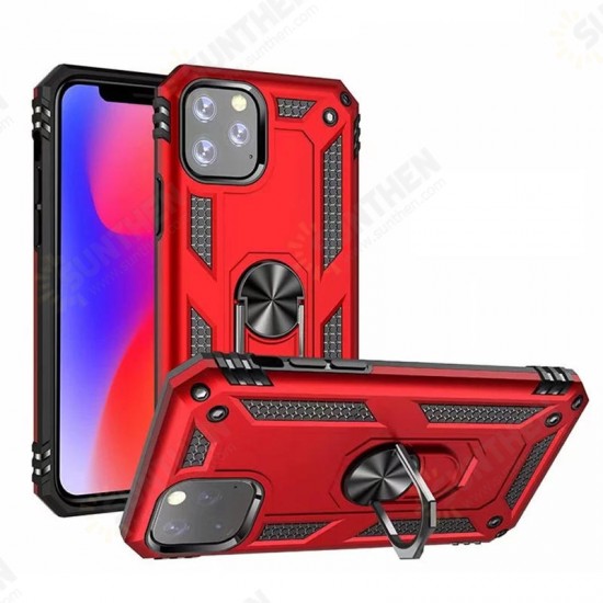 Magnetic 360 Degree Rotating Ring Holder PC Shockproof Protective Case for iPhone 11 Pro Max 6.5 inch