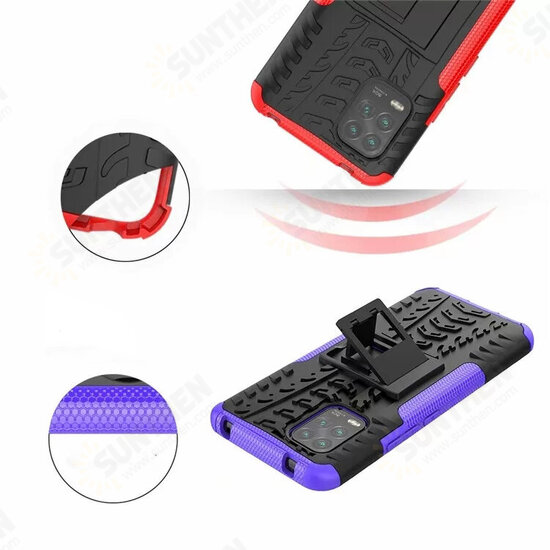 Shock-Proof Hard PC with Folded Stand Protective Case for Xiaomi Mi 10 Lite Non-original Shock-Proof Hard PC with Folded Stand Protective Case for Xiaomi Mi 10 Lite Non-original