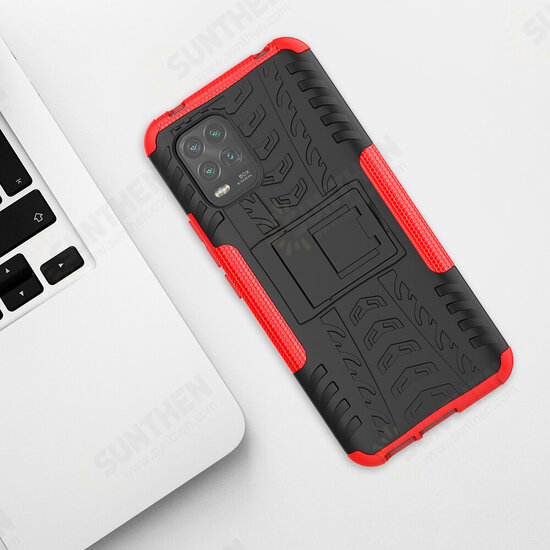 Shock-Proof Hard PC with Folded Stand Protective Case for Xiaomi Mi 10 Lite Non-original Shock-Proof Hard PC with Folded Stand Protective Case for Xiaomi Mi 10 Lite Non-original