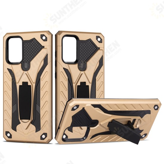 Shockproof Anti-Fingerprint with Ring Bracket Stand PC + TPU Protective Case for Samsung Galaxy S20 / Galaxy S20 5G 2020 Shockproof Anti-Fingerprint with Ring Bracket Stand PC + TPU Protective Case for Samsung Galaxy S20 / Galaxy S20 5G 2020