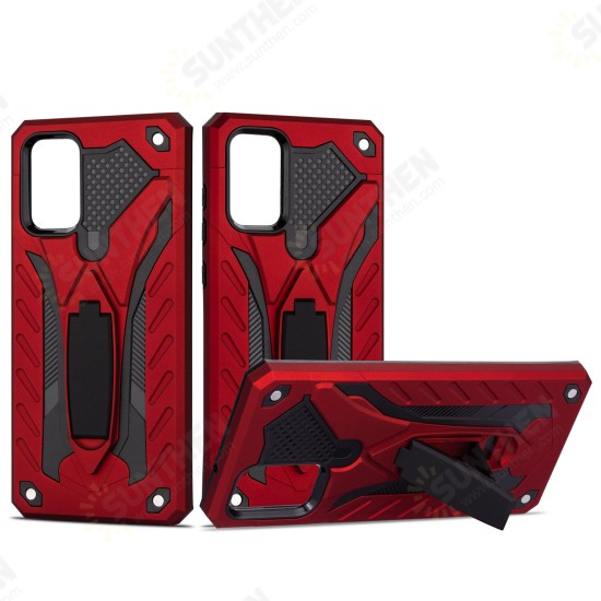 Shockproof Anti-Fingerprint with Ring Bracket Stand PC + TPU Protective Case for Samsung Galaxy S20 / Galaxy S20 5G 2020 Shockproof Anti-Fingerprint with Ring Bracket Stand PC + TPU Protective Case for Samsung Galaxy S20 / Galaxy S20 5G 2020