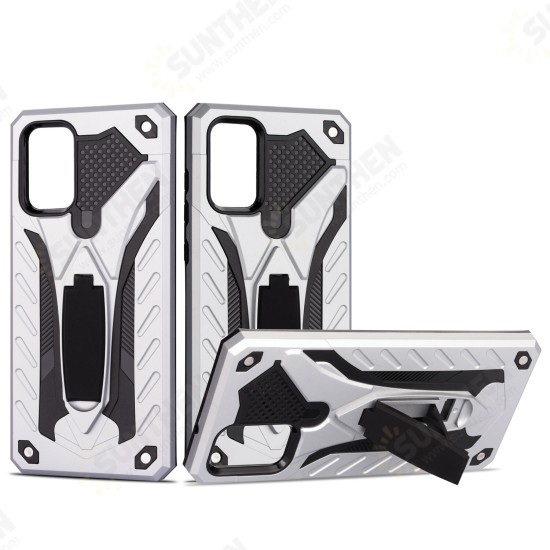Shockproof Anti-Fingerprint with Ring Bracket Stand PC + TPU Protective Case for Samsung Galaxy S20 / Galaxy S20 5G 2020 Shockproof Anti-Fingerprint with Ring Bracket Stand PC + TPU Protective Case for Samsung Galaxy S20 / Galaxy S20 5G 2020