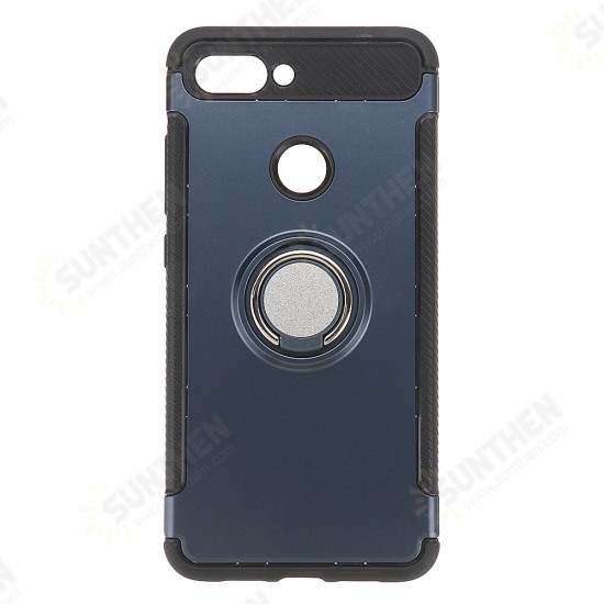 Shockproof Magnetic 360° Rotation Ring Holder TPU PC Protective Case For Xiaomi Mi 8 Lite