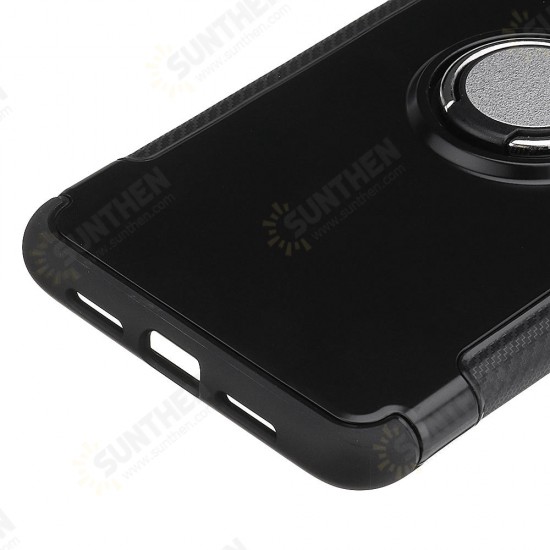 Shockproof Magnetic 360° Rotation Ring Holder TPU PC Protective Case For Xiaomi Mi 8 Lite