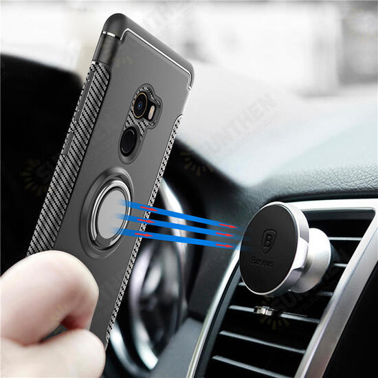 Shockproof Magnetic 360° Rotation Ring Holder TPU PC Protective Case For Xiaomi Mix 2 Non-original Shockproof Magnetic 360° Rotation Ring Holder TPU PC Protective Case For Xiaomi Mix 2 Non-original