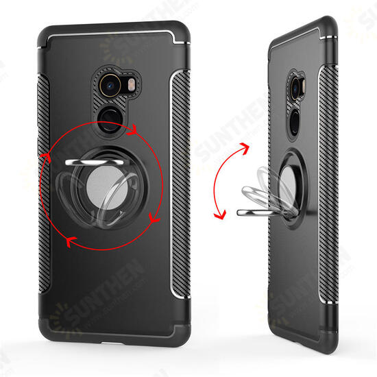 Shockproof Magnetic 360° Rotation Ring Holder TPU PC Protective Case For Xiaomi Mix 2 Non-original