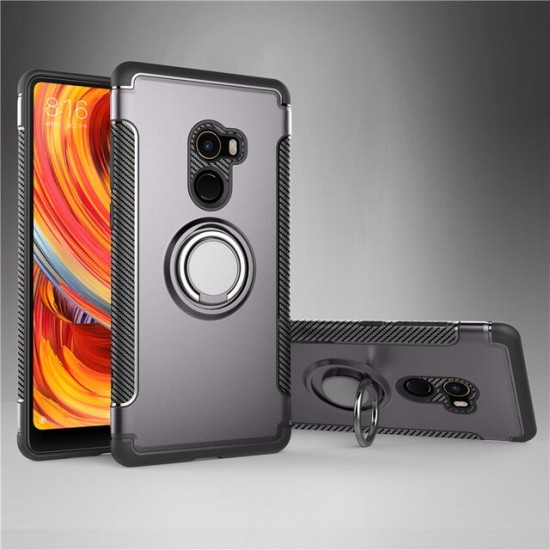 Shockproof Magnetic 360° Rotation Ring Holder TPU PC Protective Case For Xiaomi Mix 2 Non-original