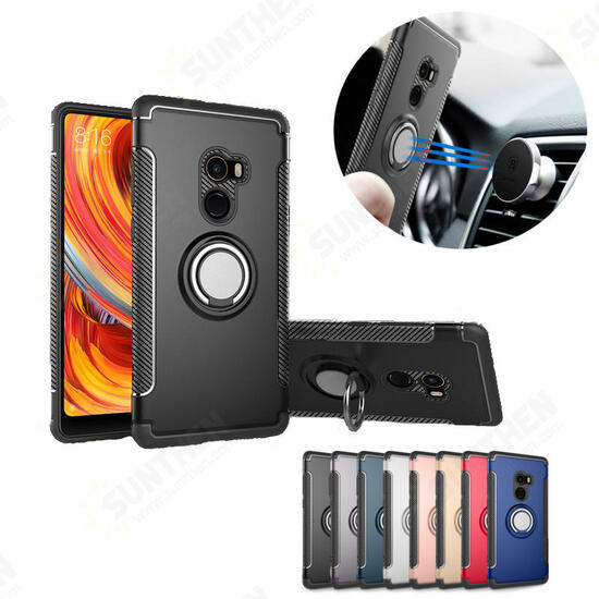 Shockproof Magnetic 360° Rotation Ring Holder TPU PC Protective Case For Xiaomi Mix 2 Non-original