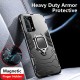 Shockproof Magnetic with 360 Rotation Finger Ring Holder Stand PC Protective Case for Huawei P40 Pro