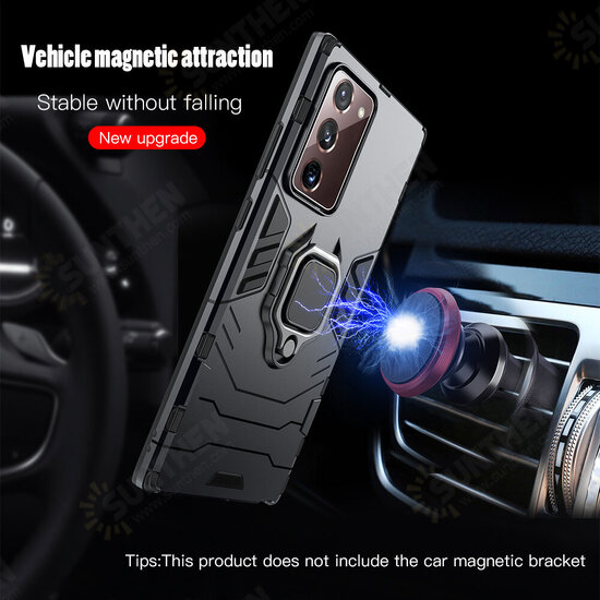 Shockproof Magnetic with 360 Rotation Finger Ring Holder Stand PC Protective Case for Samsung Galaxy Note 20 / Galaxy Note20 5G Shockproof Magnetic with 360 Rotation Finger Ring Holder Stand PC Protective Case for Samsung Galaxy Note 20 / Galaxy Note20 5G