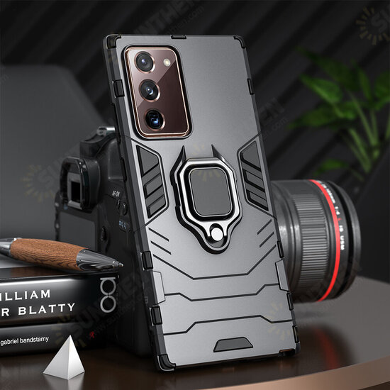 Shockproof Magnetic with 360 Rotation Finger Ring Holder Stand PC Protective Case for Samsung Galaxy Note 20 / Galaxy Note20 5G Shockproof Magnetic with 360 Rotation Finger Ring Holder Stand PC Protective Case for Samsung Galaxy Note 20 / Galaxy Note20 5G