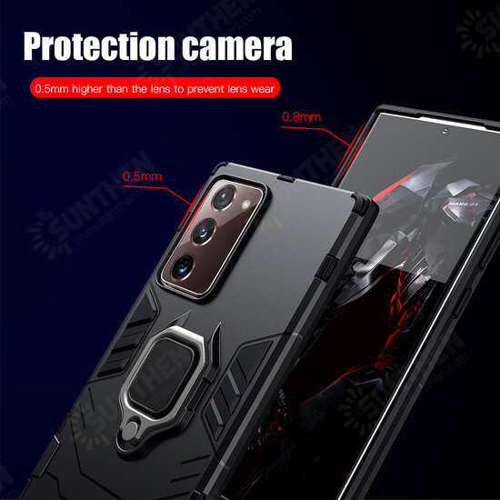 Shockproof Magnetic with 360 Rotation Finger Ring Holder Stand PC Protective Case for Samsung Galaxy Note 20 / Galaxy Note20 5G Shockproof Magnetic with 360 Rotation Finger Ring Holder Stand PC Protective Case for Samsung Galaxy Note 20 / Galaxy Note20 5G