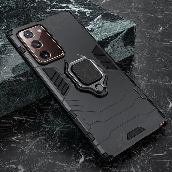 Shockproof Magnetic with 360 Rotation Finger Ring Holder Stand PC Protective Case for Samsung Galaxy Note 20 / Galaxy Note20 5G Shockproof Magnetic with 360 Rotation Finger Ring Holder Stand PC Protective Case for Samsung Galaxy Note 20 / Galaxy Note20 5G