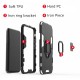 Shockproof Magnetic with 360 Rotation Finger Ring Holder Stand PC Protective Case for Xiaomi Redmi Note 9 Non-original