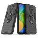 Shockproof Magnetic with 360 Rotation Finger Ring Holder Stand PC Protective Case for Xiaomi Redmi Note 9 Non-original