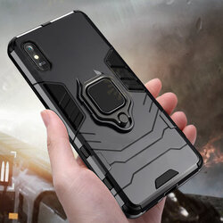 Shockproof Magnetic with 360 Rotation Finger Ring Holder Stand PC Protective Case for Xiaomi Redmi 9A Non-original Shockproof Magnetic with 360 Rotation Finger Ring Holder Stand PC Protective Case for Xiaomi Redmi 9A Non-original