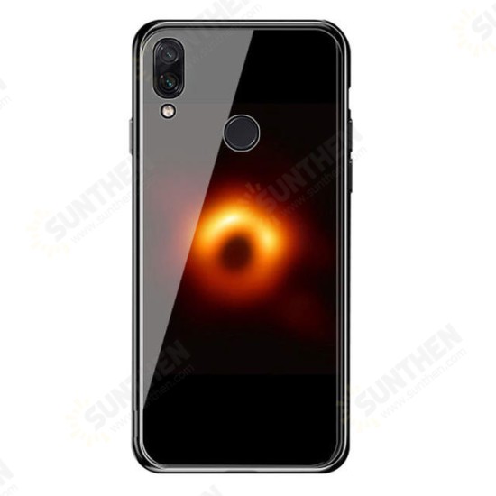 Black Hole Scratch Resistant Tempered Glass Protective Case For Samsung Galaxy M20 2019