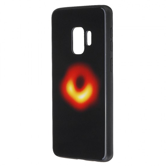 Black Hole Scratch Resistant Tempered Glass Protective Case For Samsung Galaxy S9