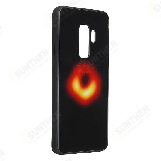 Black Hole Scratch Resistant Tempered Glass Protective Case For Samsung Galaxy S9 Plus