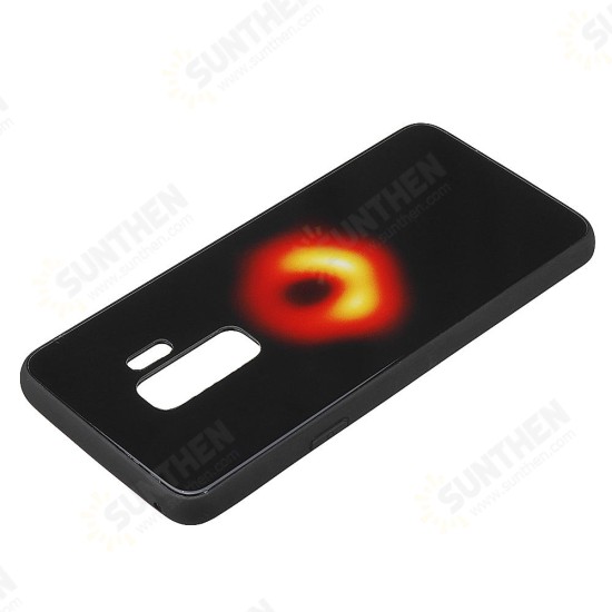 Black Hole Scratch Resistant Tempered Glass Protective Case For Samsung Galaxy S9 Plus