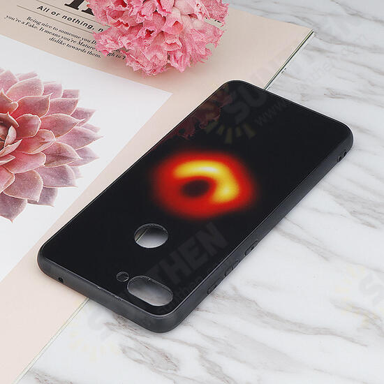 Black Holes Collapsar Tempered Glass&Soft TPU Protective Case For Xiaomi Mi 8 Lite Non-original