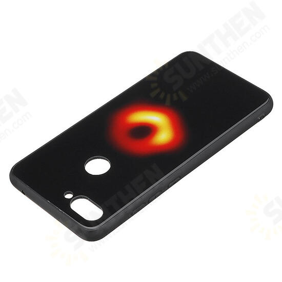 Black Holes Collapsar Tempered Glass&Soft TPU Protective Case For Xiaomi Mi 8 Lite Non-original