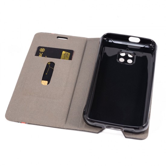 Blackview BV4900/ BV4900 Pro Case Business Flip with Card Slot Stand PU Leather Shockproof Full Body Protective Case